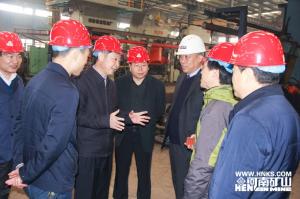 河南省質監局副局長楊自明一行蒞臨我公司調研指導