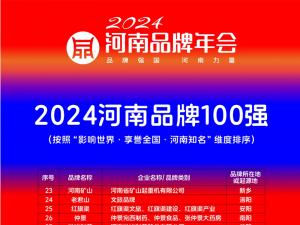 穩(wěn)居百強，行業(yè)引領(lǐng)｜河南礦山榮登“河南品牌100強”榜單